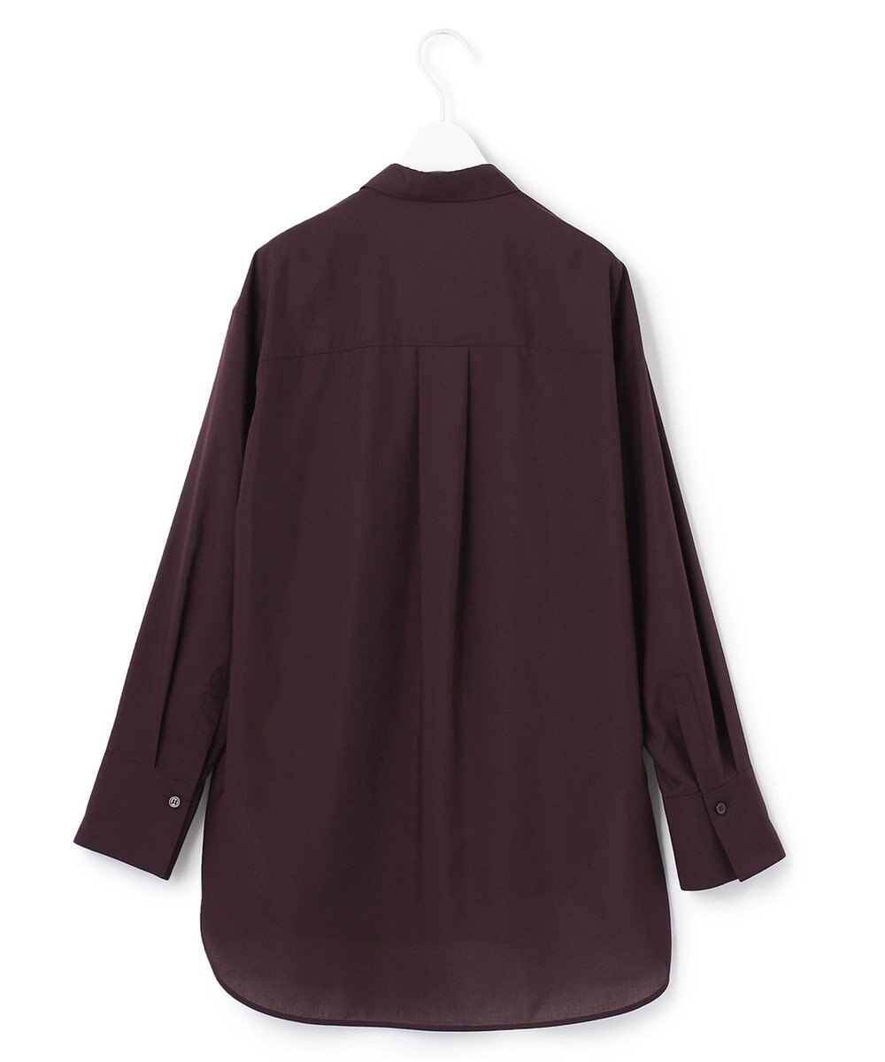 ICB 【洗える】トリアセコットンシアー ロングシャツ 