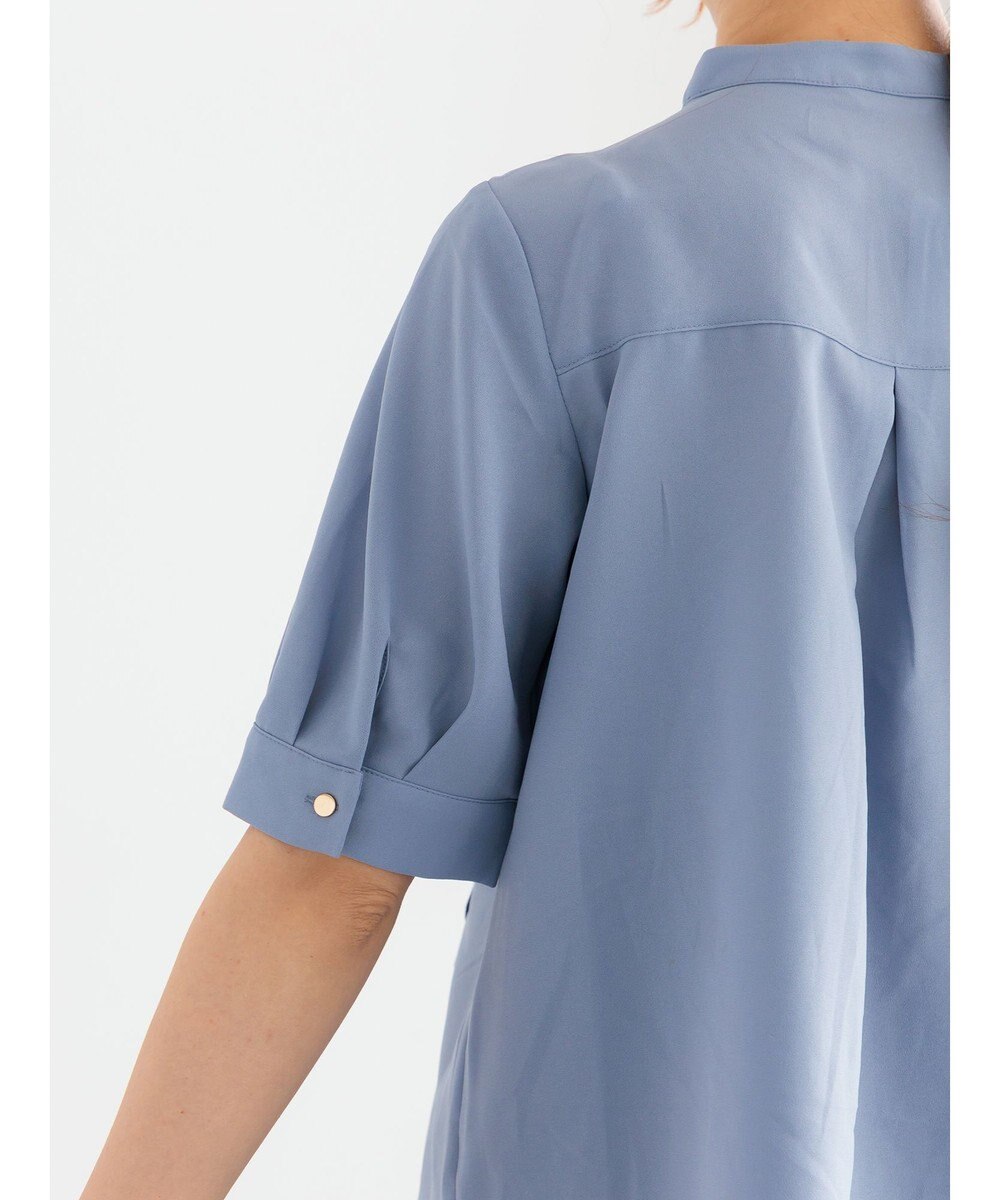 Te chichi 【WEB限定カラーあり】フロントレース5分袖ブラウス 