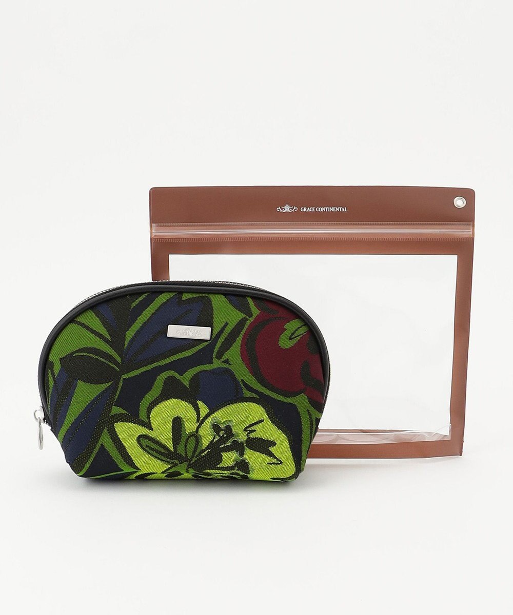 GRACE CONTINENTAL Fabricシェルポーチ 
