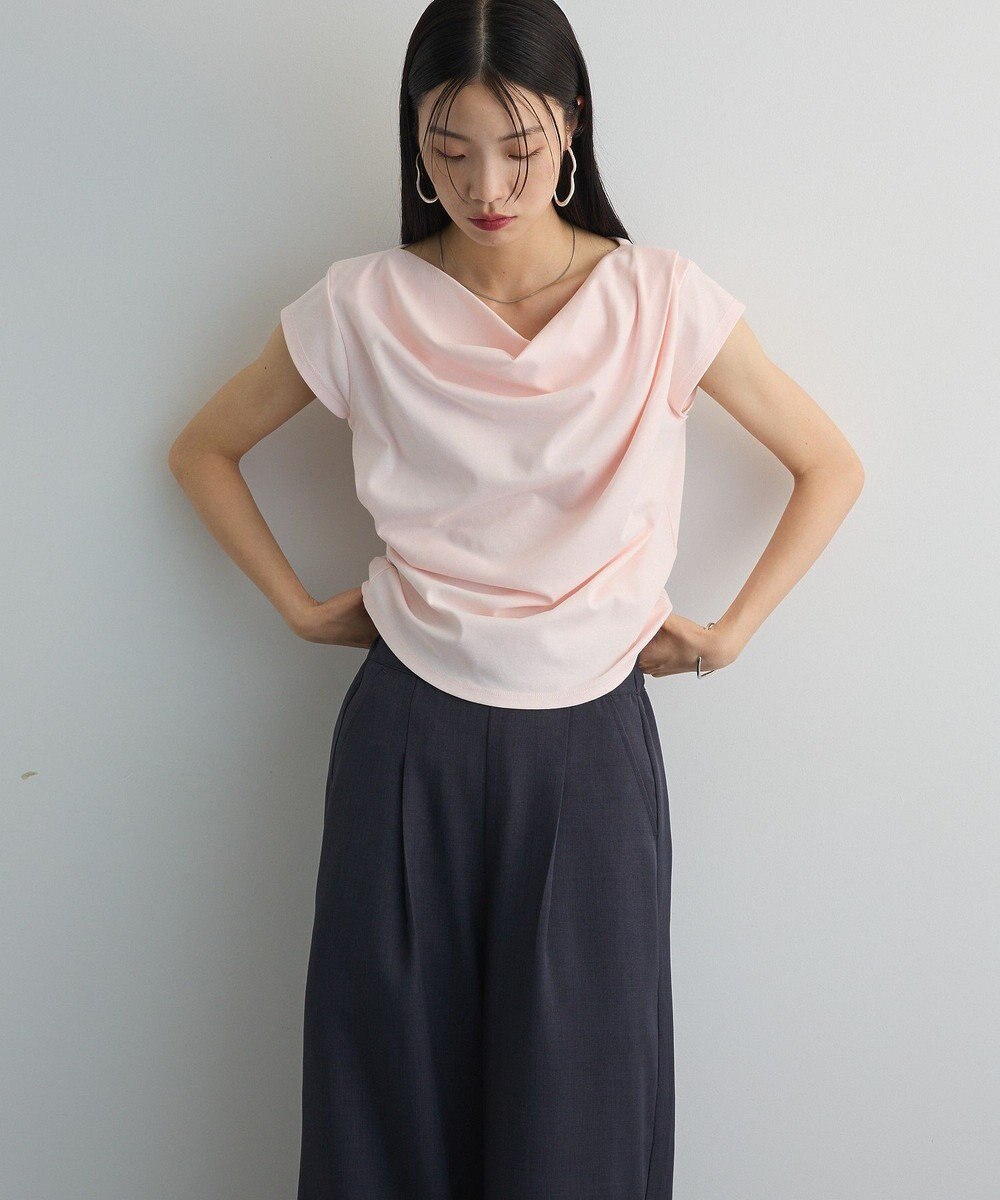 Green Parks ドレープオフショルフレンチ袖Ｔシャツ 