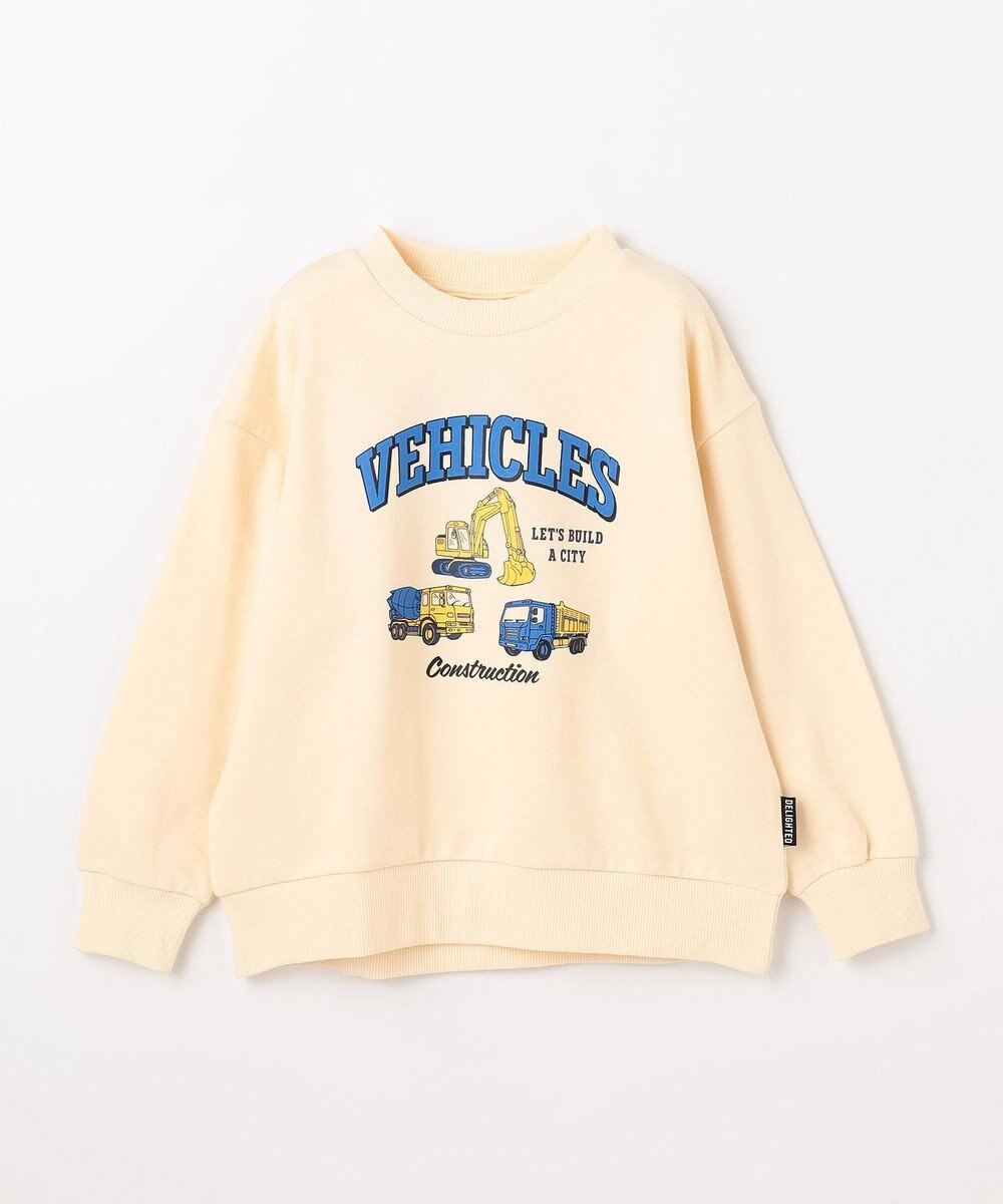 ANY KIDS 車プリント 裏毛トレーナー 