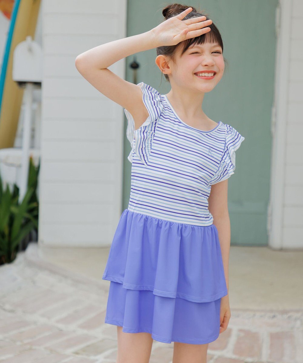 組曲 KIDS 【SS-Lサイズ】 フリルスカートスイムウェア(ワンピース) 