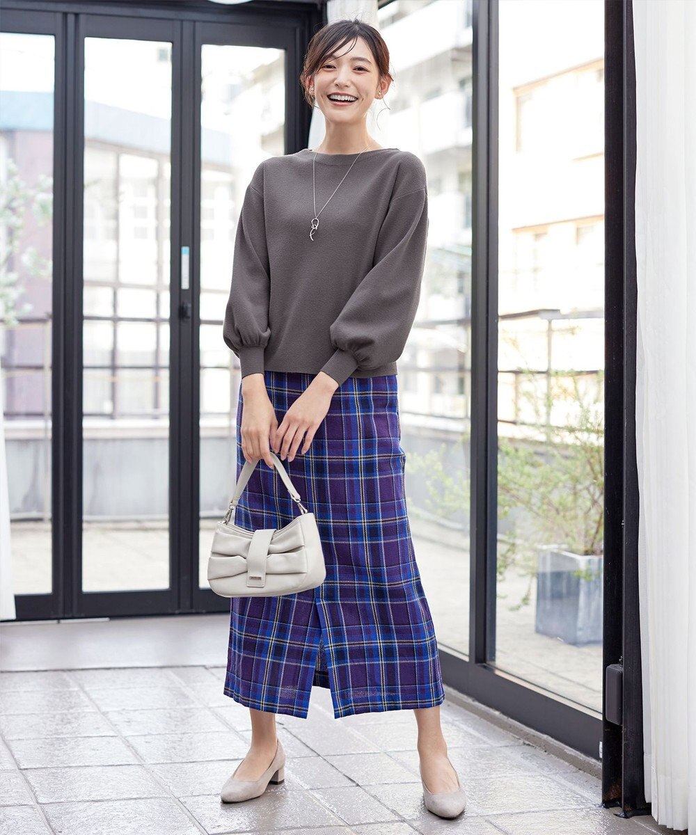 Tiaclasse 【安田美沙子さん着用・新色追加・洗える】ボリュームパフスリーブニット 