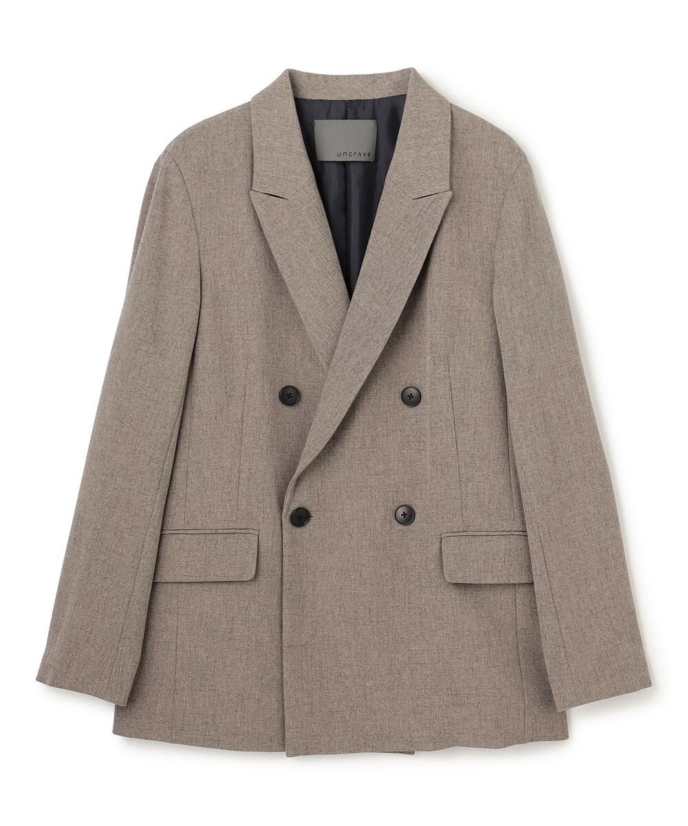 uncrave ウォッシャブルウールライクツイル ジャケット 