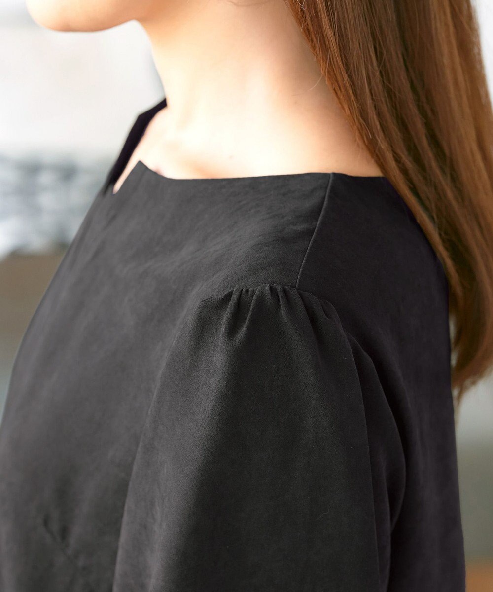 Tiaclasse 【洗える】ピーチスキンAラインワンピース 