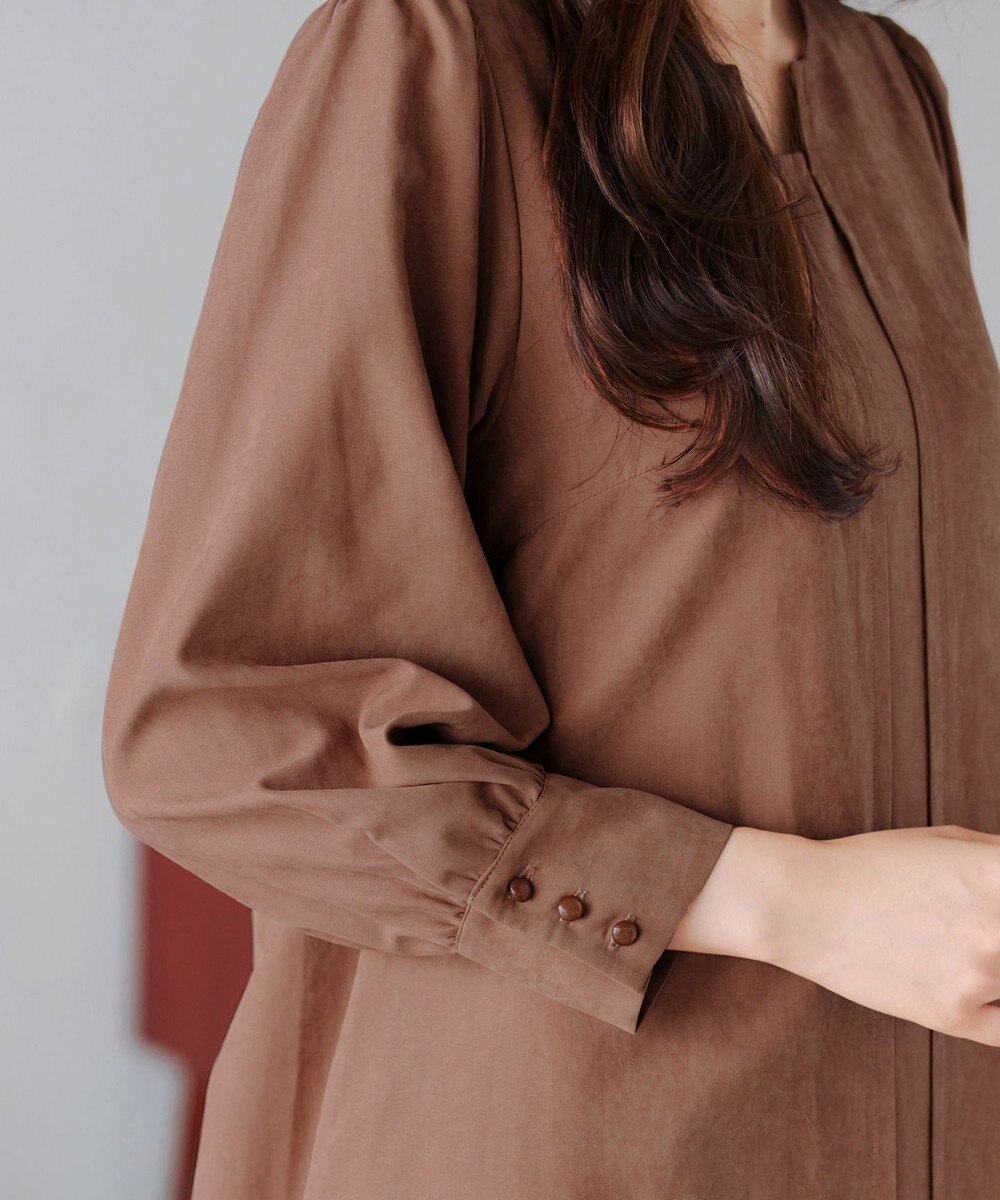 Tiaclasse 【洗える】ピーチスキンAラインワンピース 