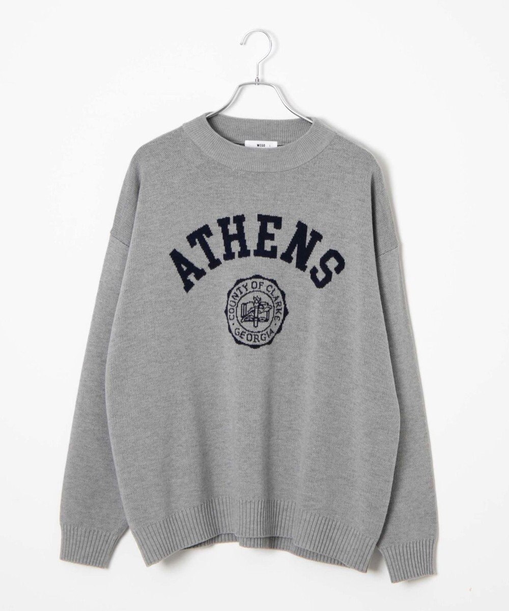 WEGO オーバーフィットジャガードプルオーバー 