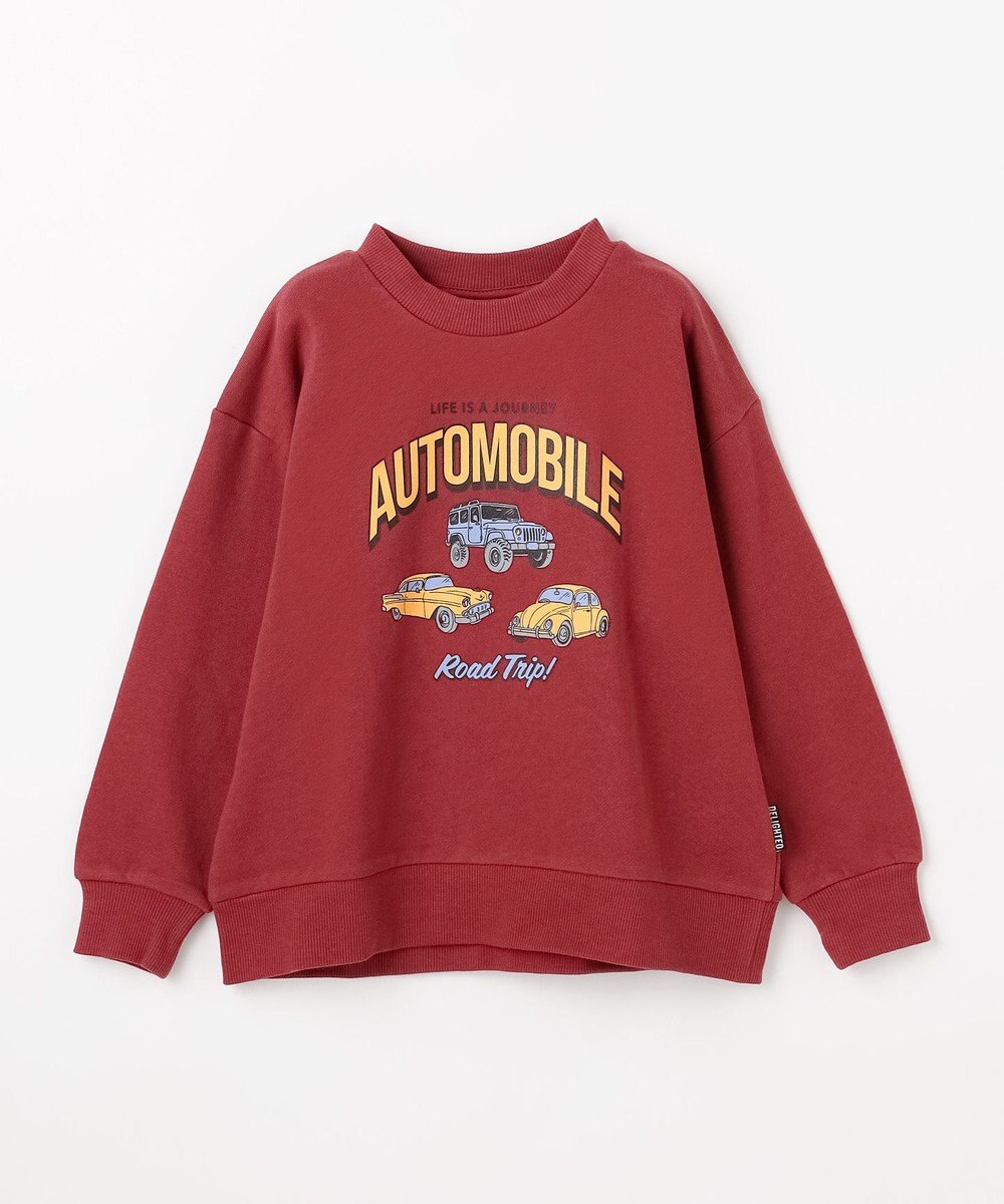 ANY KIDS 車プリント 裏毛トレーナー 