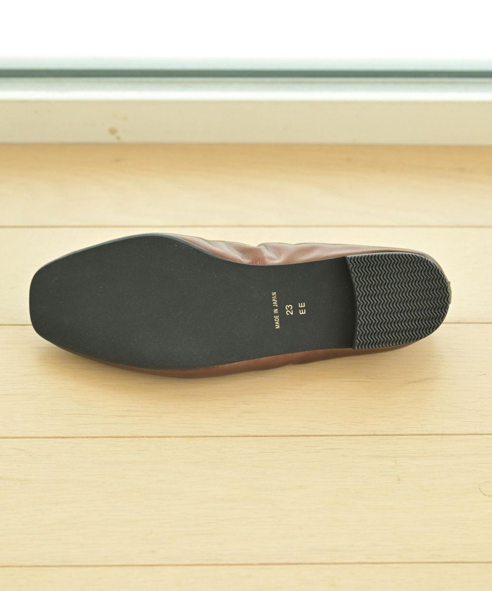 nouvelleRobe Oū 【本革・高反発】Square スクエアトゥ メタリックバレエシューズ 