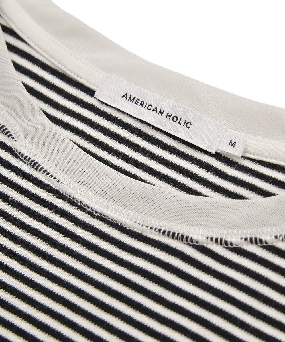 AMERICAN HOLIC 袖チュールレイヤードプルオーバー 