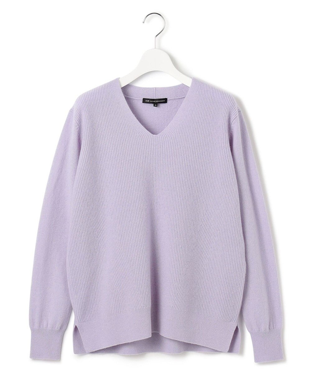 23区 【WEB限定】カシミヤブレンドバルキー Vネック ニット 