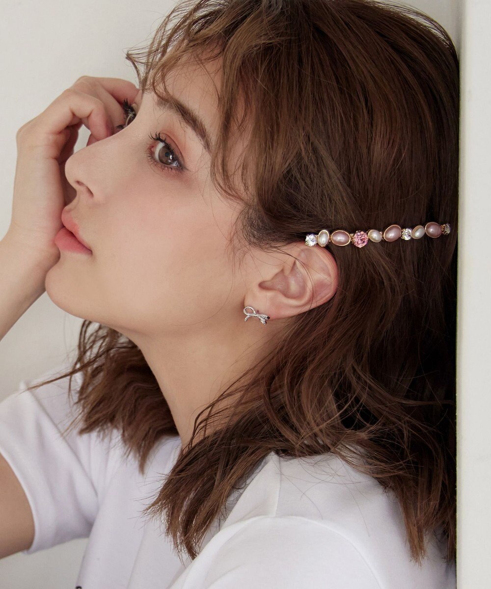 Tiaclasse ストーン＋パール　ワンロウバレッタ 