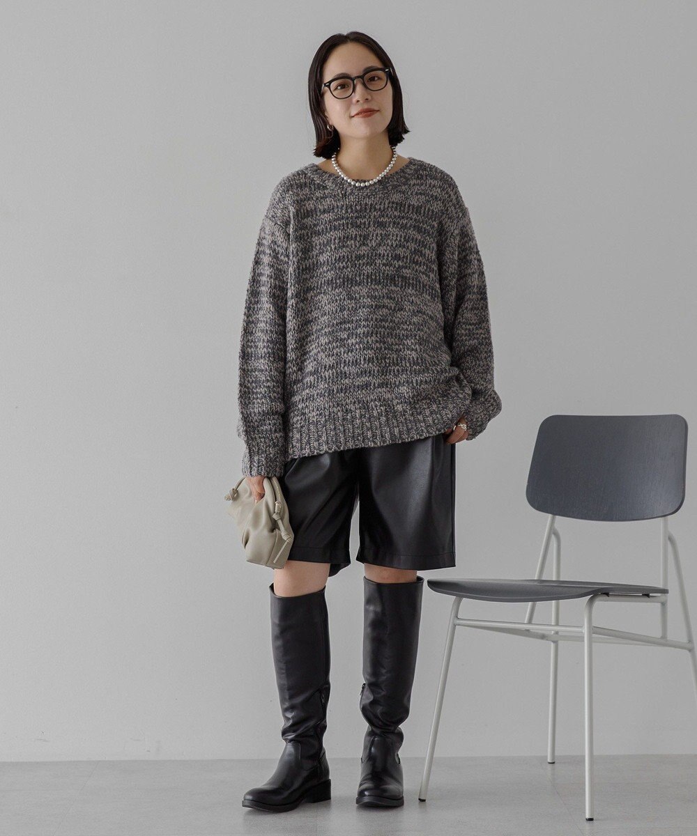 AMERICAN HOLIC メランジルーズニットプルオーバー 