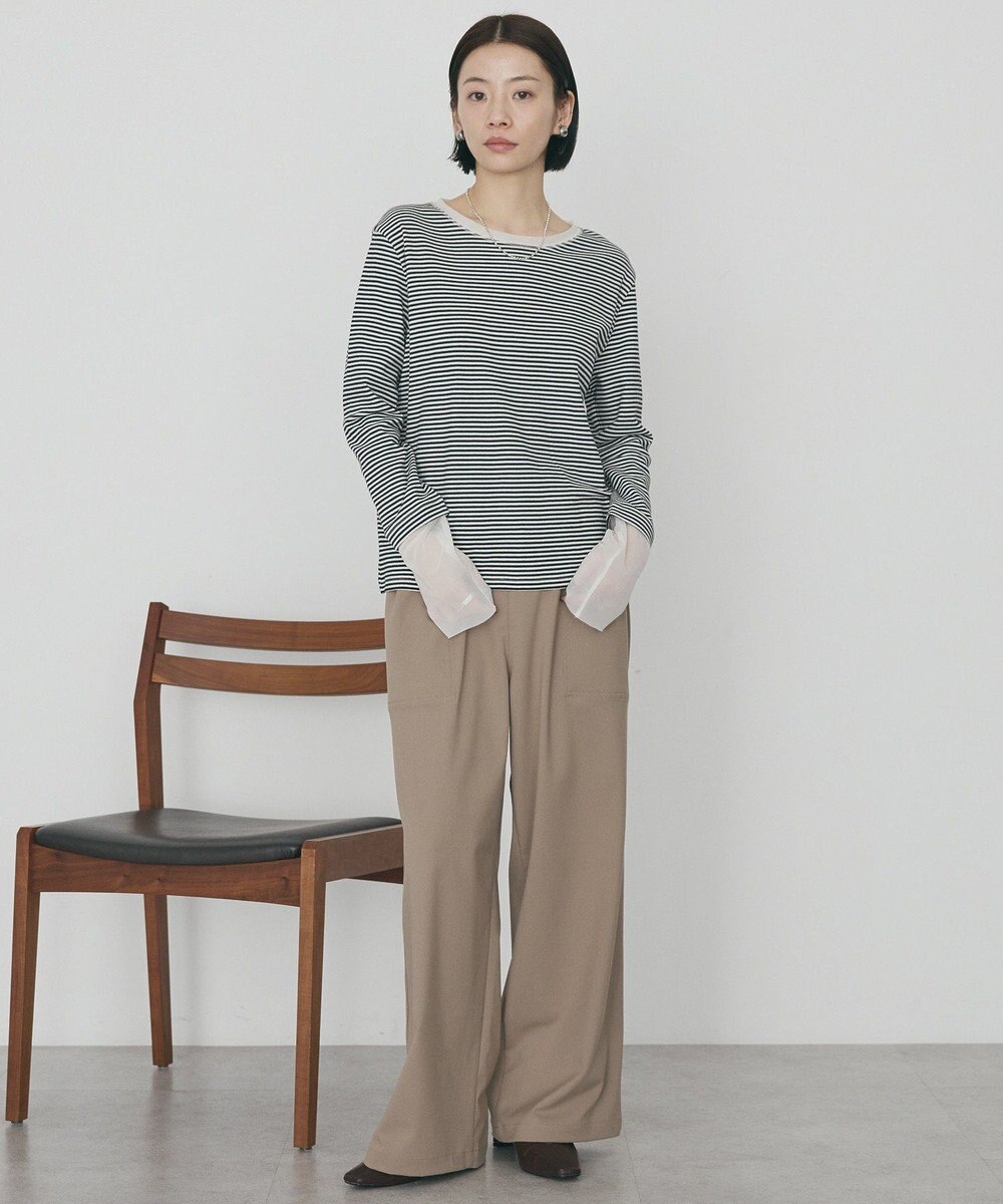 AMERICAN HOLIC 袖チュールレイヤードプルオーバー 