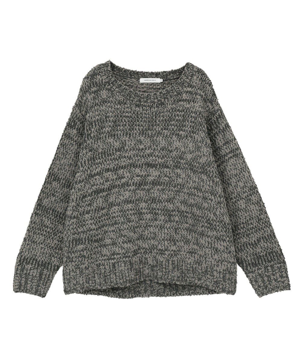 AMERICAN HOLIC メランジルーズニットプルオーバー 
