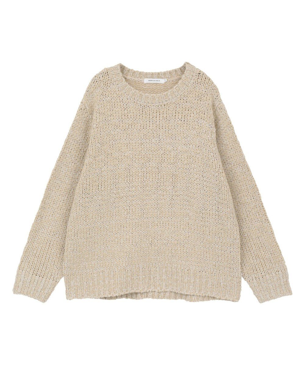 AMERICAN HOLIC メランジルーズニットプルオーバー 