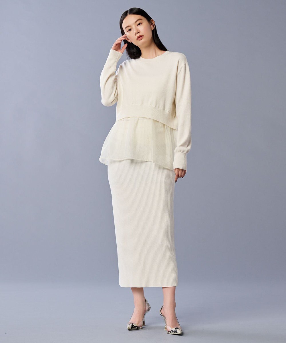 uncrave 【手洗い可】スムース ニット リブ スカート（uncrave STANDARD） 