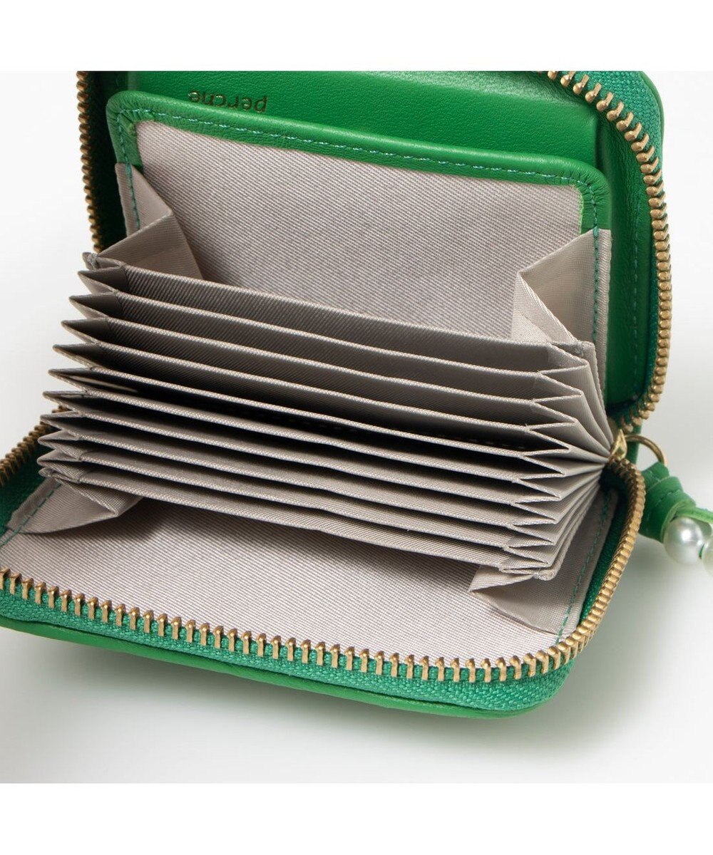 UNBILLION ペルケ perche / シーププリーツ・ジャバラカードウォレット 