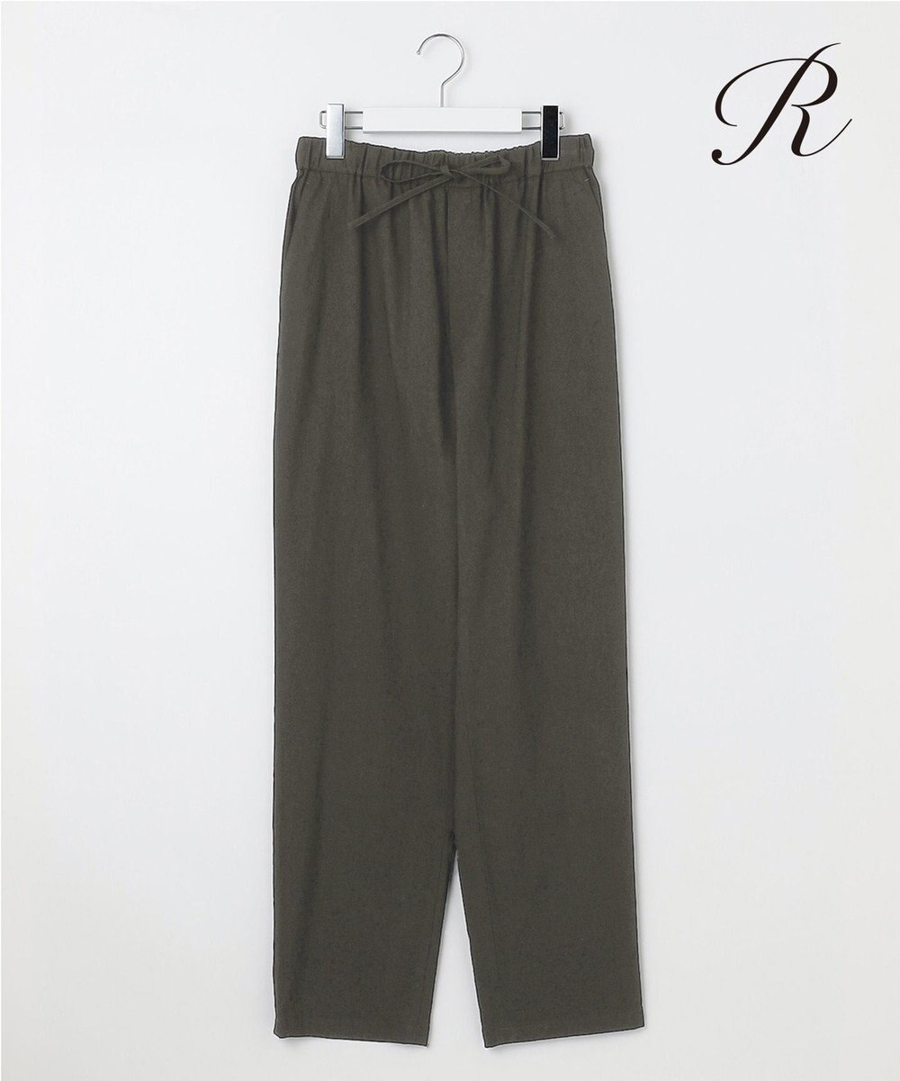 23区 【R(アール)】クリスピーリネンストレッチ パンツ 