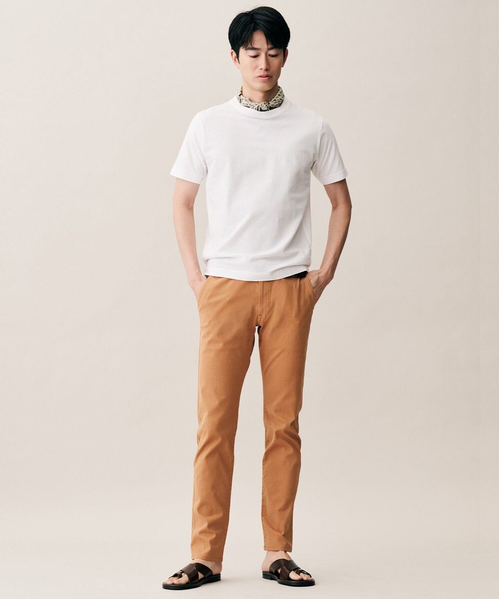 JOSEPH ABBOUD 【オーガニックコットン使用・日本製・26SS新色】JOEコットンサッカークルーネック Tシャツ 