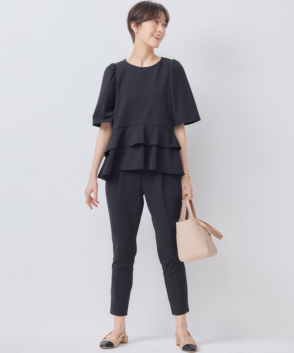 組曲 【接触冷感・吸湿冷感・UVカット】スタイルアップジャージー パンツ 