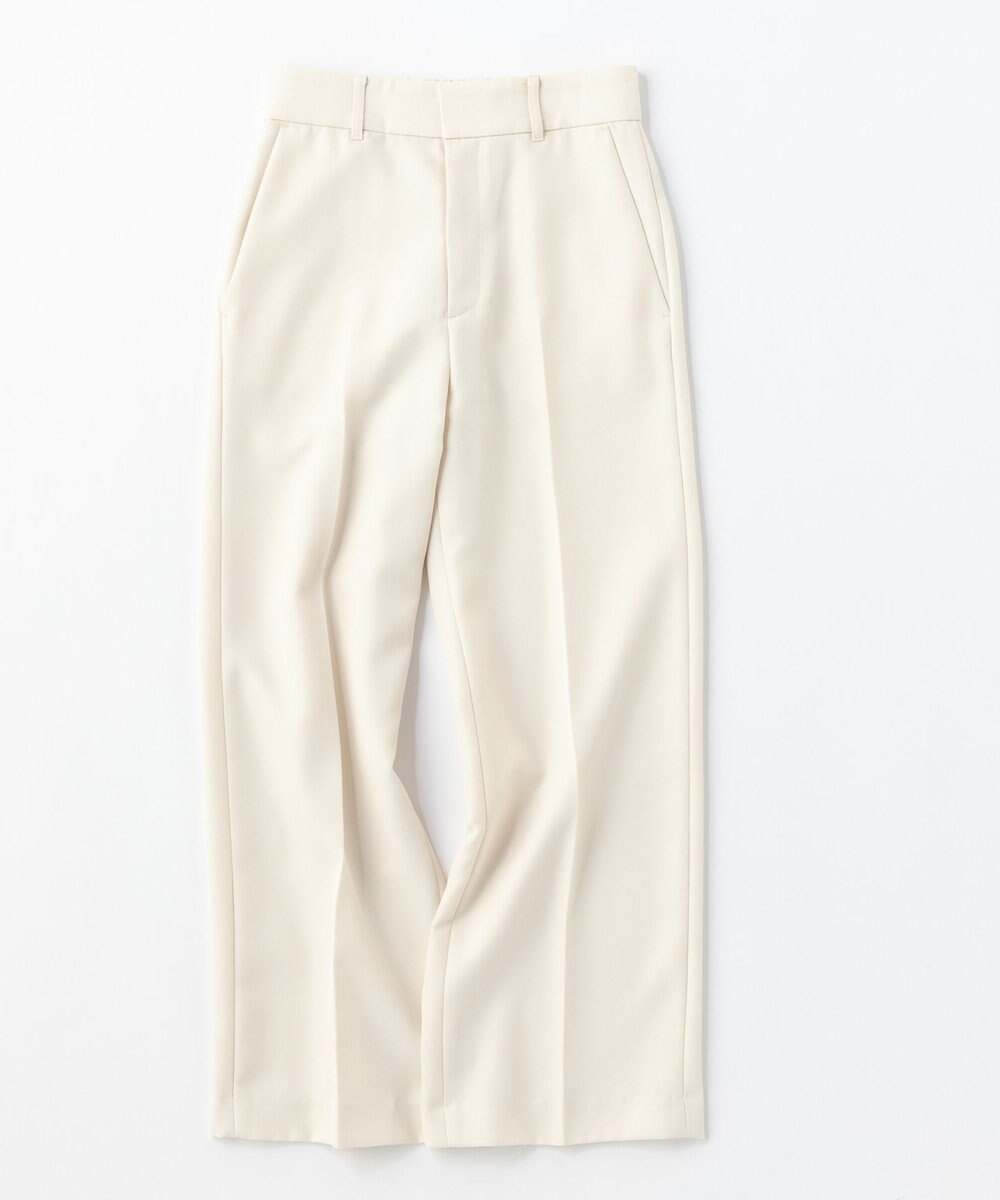 UNFILO ウールライクツイル ワイドパンツ 