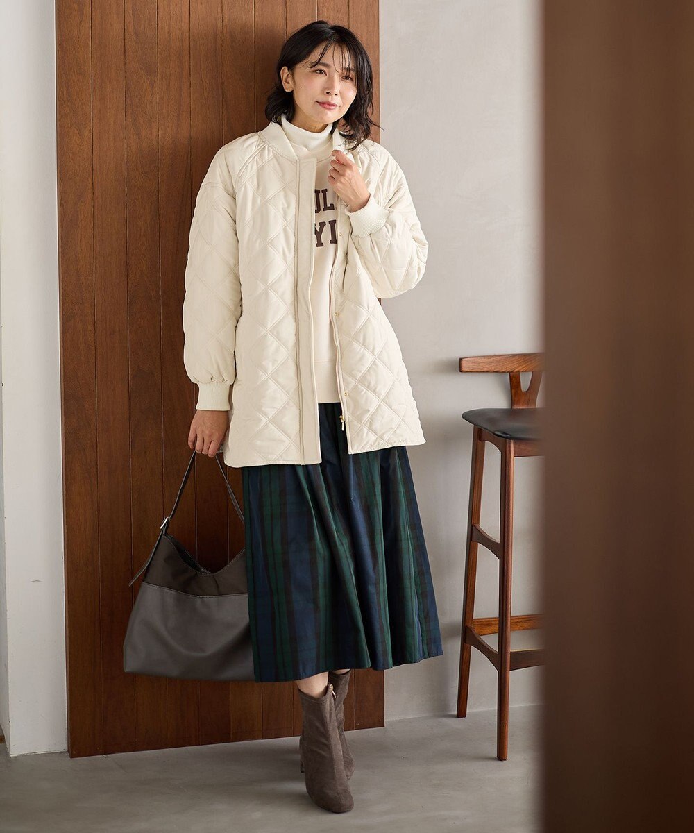 ANY 【洗濯機可/撥水】ダイヤキルトブルゾン 