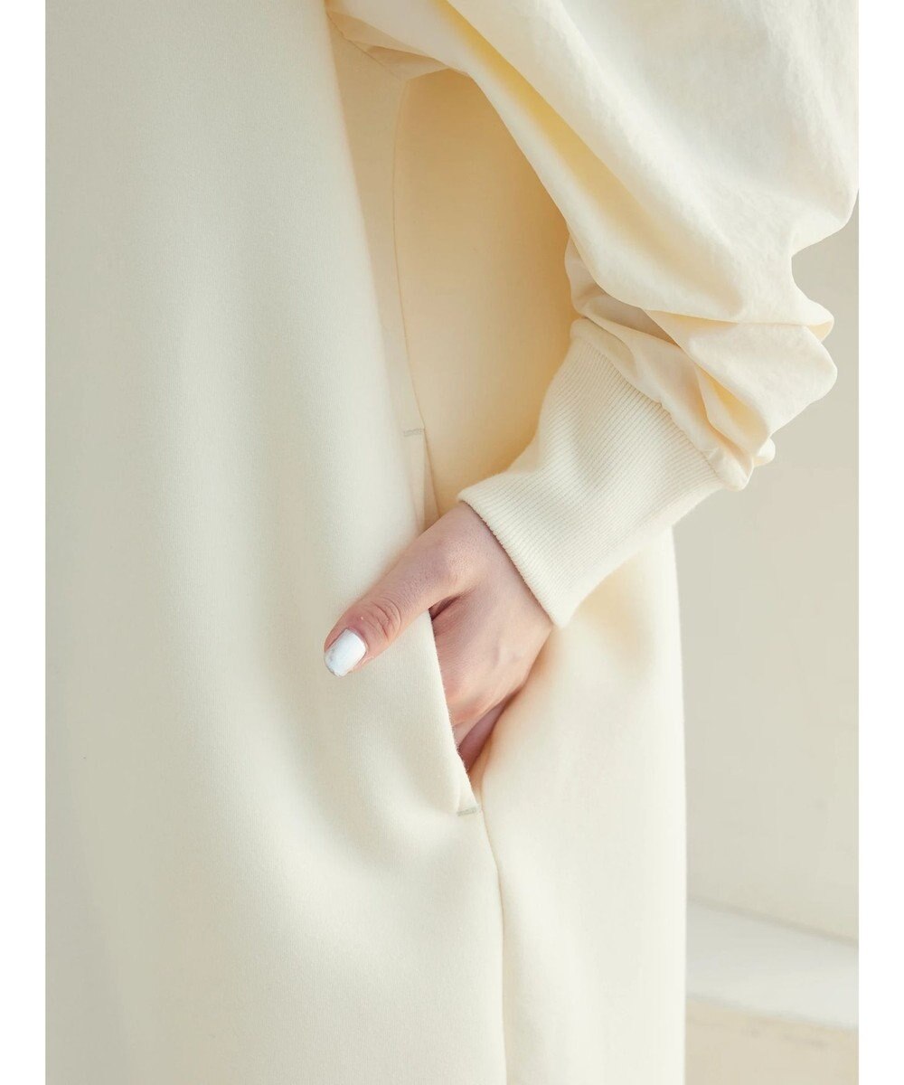 Green Parks armonia. リブ使いコクーンポンチワンピース 