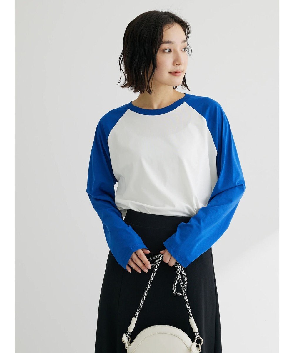 Green Parks シアーラグラン配色プルオーバー 