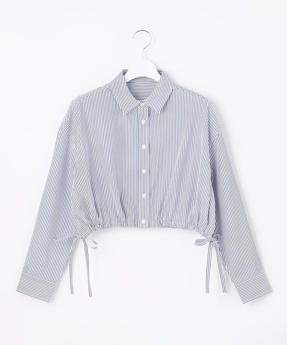 Feroux 【洗える】ショート丈ドロスト シャツ 