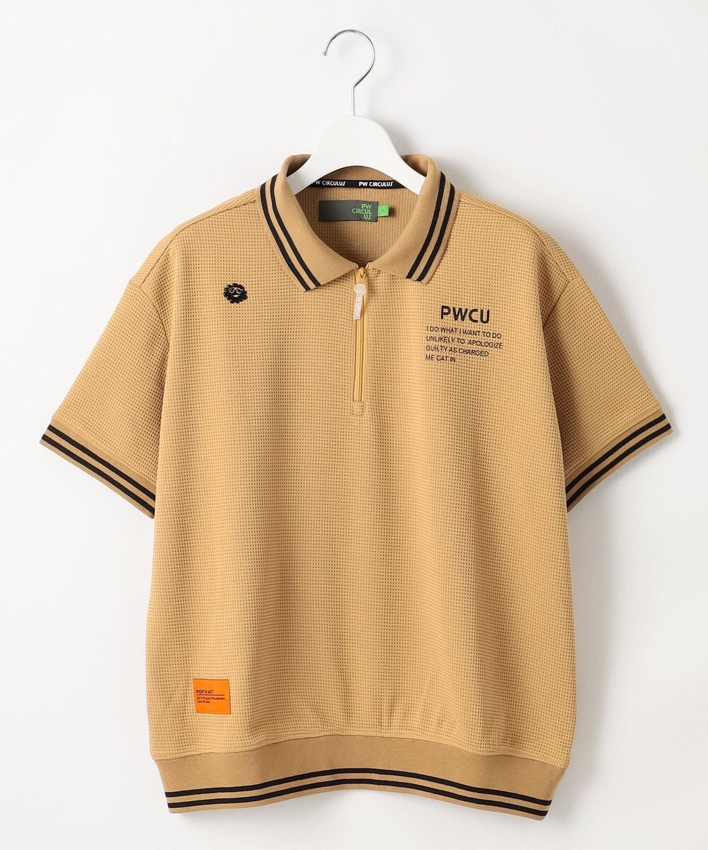 PW CIRCULUS 【WOMEN】ワッフルハーフジップポロ ゴルフウェア レディース 