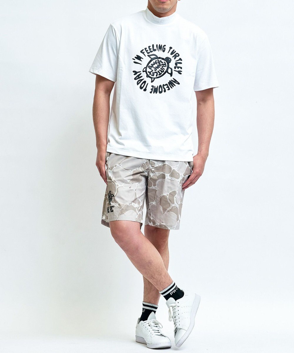 PW CIRCULUS 【MEN】POP＆WIT グラフィックモックネックT ゴルフ 