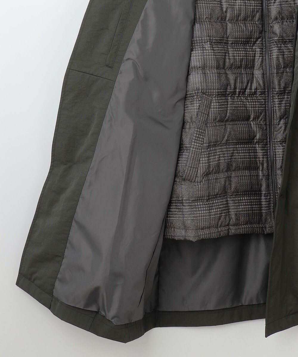 JOSEPH ABBOUD 【3WAY/撥水/INフード/ダウンライナー付】3ハイカウントツイル×パウダータフタ ダウン コート 