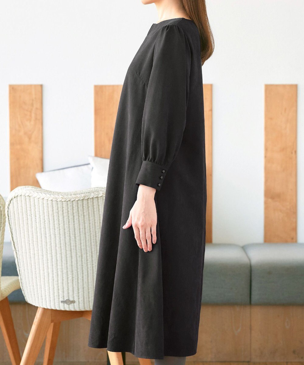 Tiaclasse 【洗える】ピーチスキンAラインワンピース 