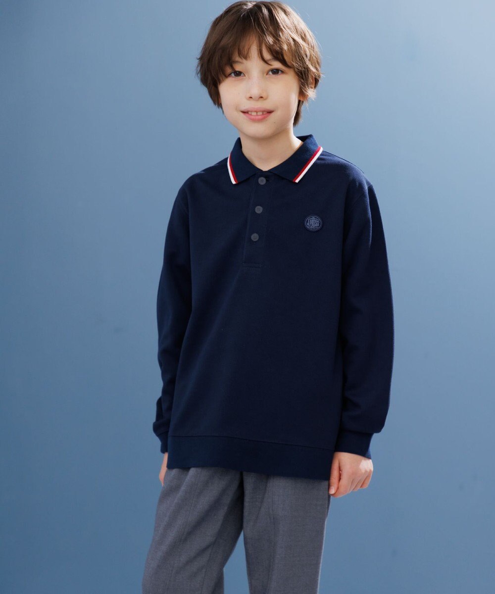 J.PRESS KIDS 【140-170cm】リブライン ポロシャツ 