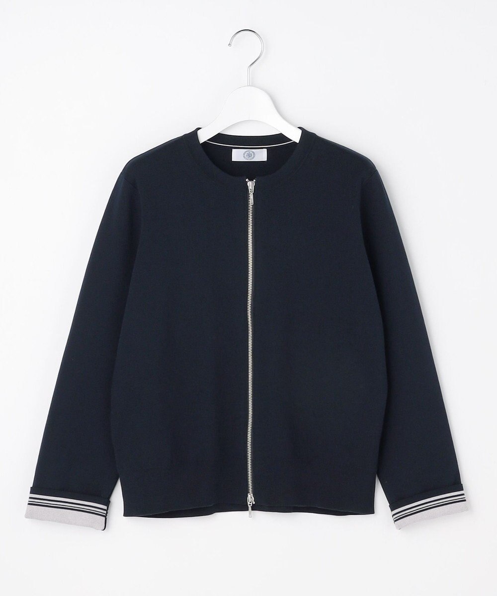 J.PRESS LADIES INTERLOCK ニット ブルゾン 