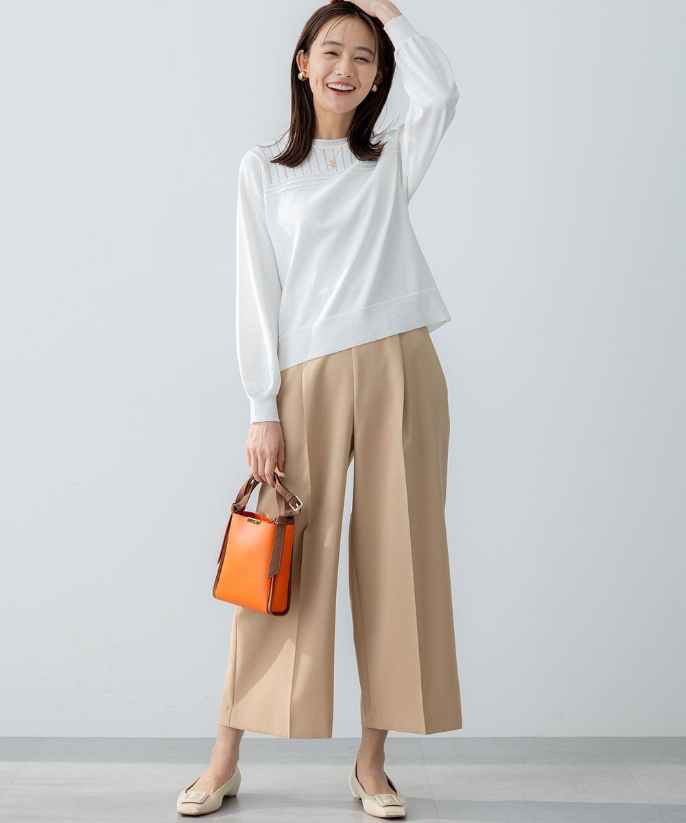 組曲 S 透かし柄 ニットプルオーバー 