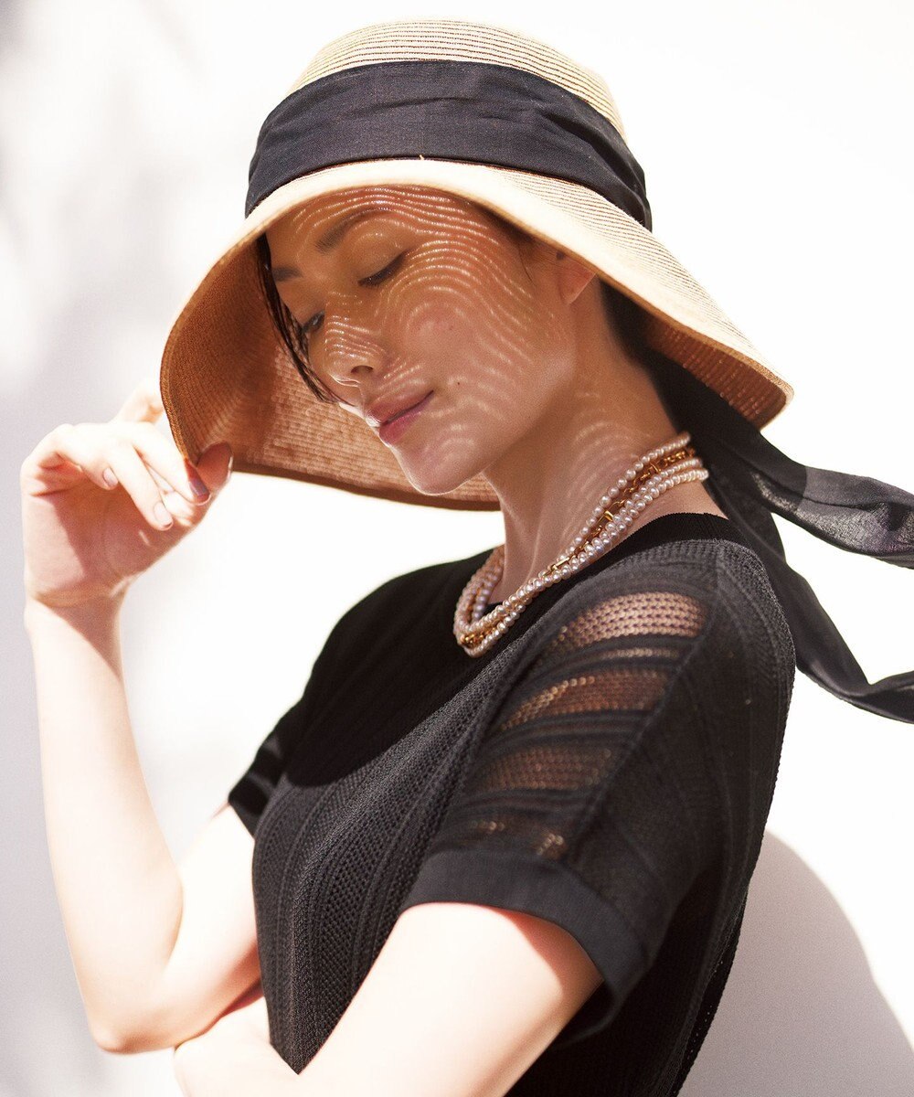 自由区 【ワコールコラボ】【カタログ掲載・洗える】レーシーニット ドレス 