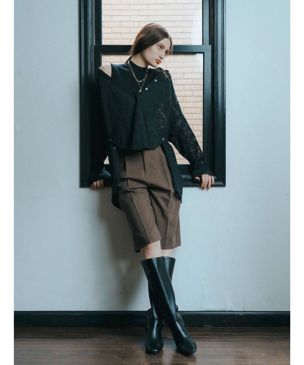 YECCA VECCA 3wayシアージャガードシャツ 