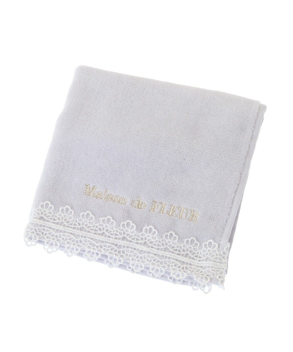 Maison de FLEUR アンダーレースタオルハンカチ 