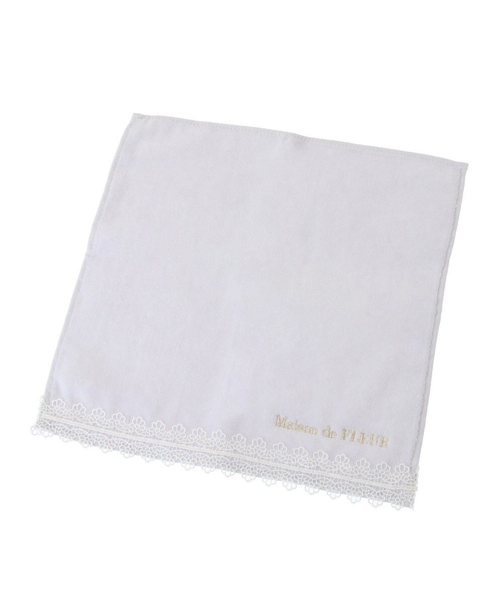 Maison de FLEUR アンダーレースタオルハンカチ 