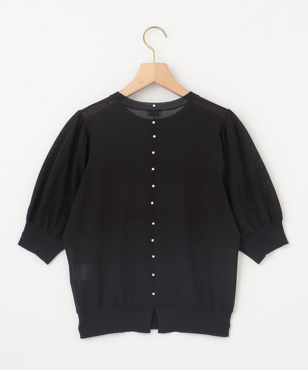 組曲 L シアーパフ袖 ニット 