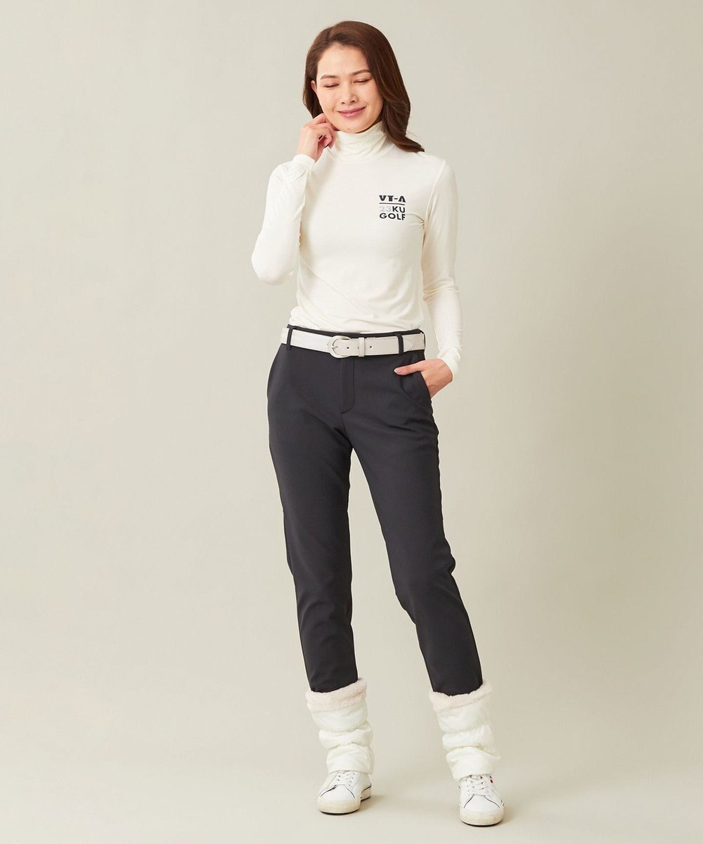 23区GOLF 定番あたたかインナー【WOMEN】エニワイズ無地 カットソー 