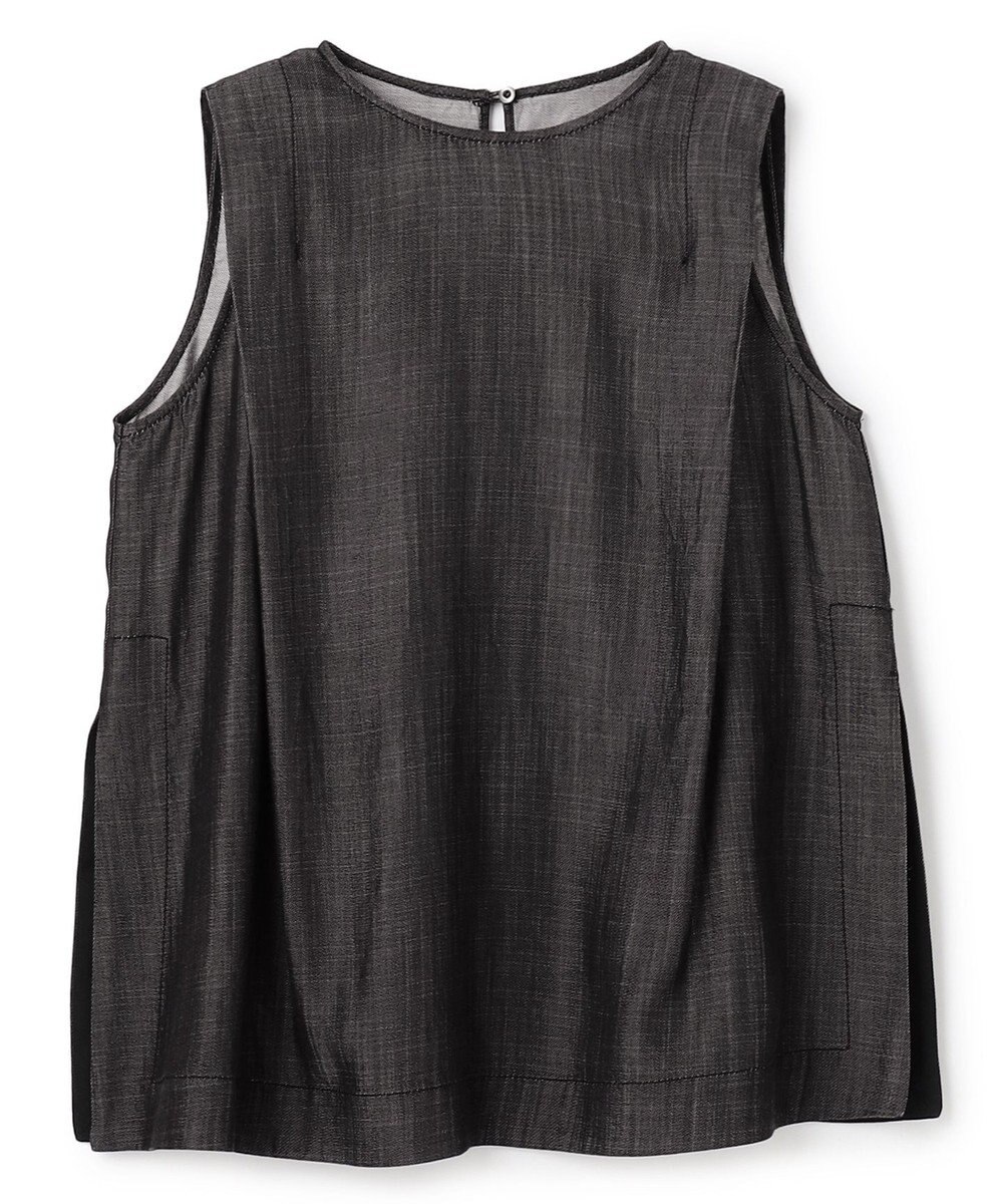 uncrave リヨセルデニム ノースリーブブラウス 