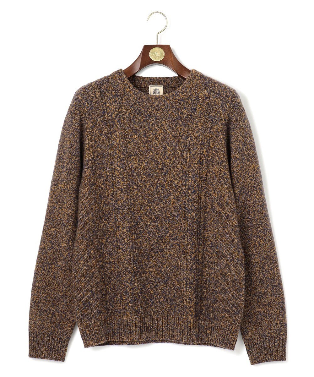 J.PRESS MEN 【Cash Lamb’s wool】ケーブルニット / クルー 