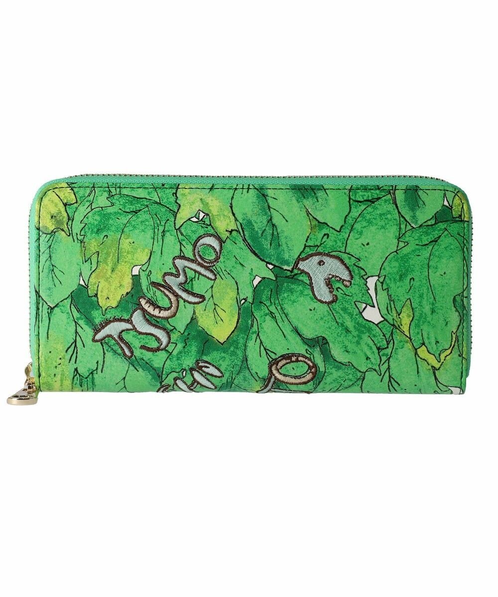 tsumori chisato CARRY 葉っぱ ラウンドファスナー長財布 