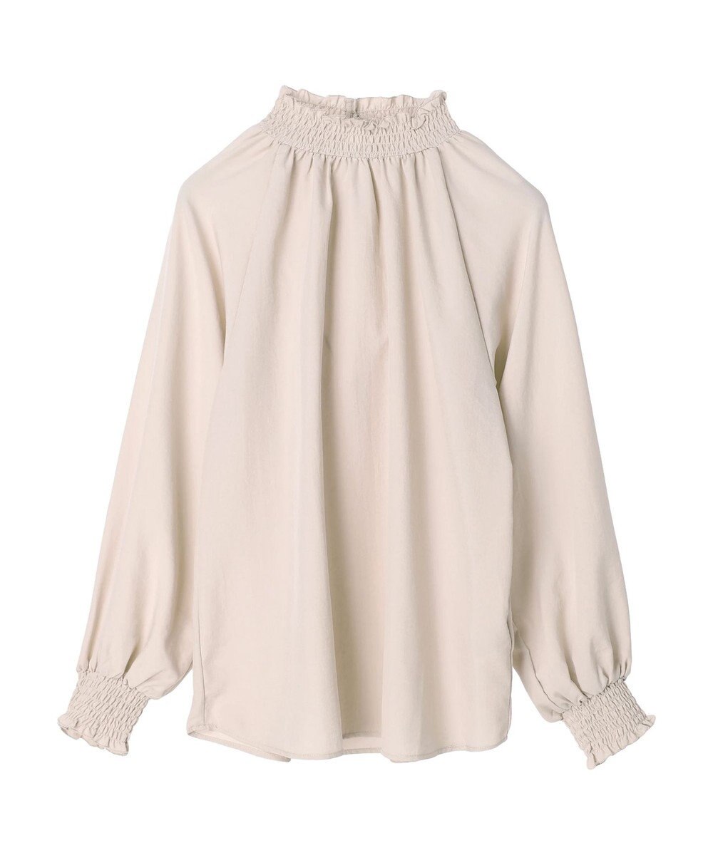 Green Parks ・ＥＬＥＮＣＡＲＥ　ＤＵＥ　シャーリングカラーブラウス 