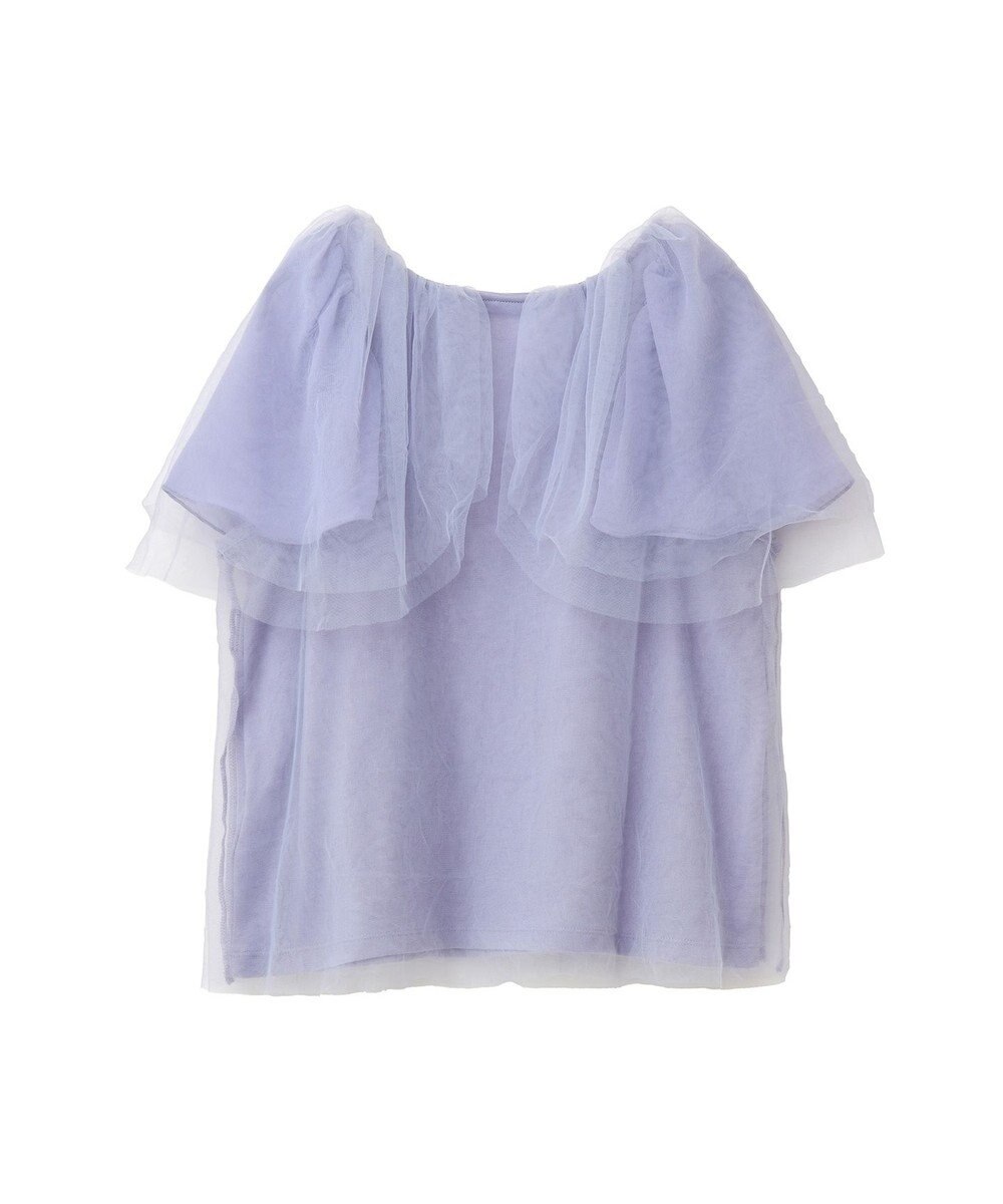 earth music&ecology チュールレイヤードプルオーバー 