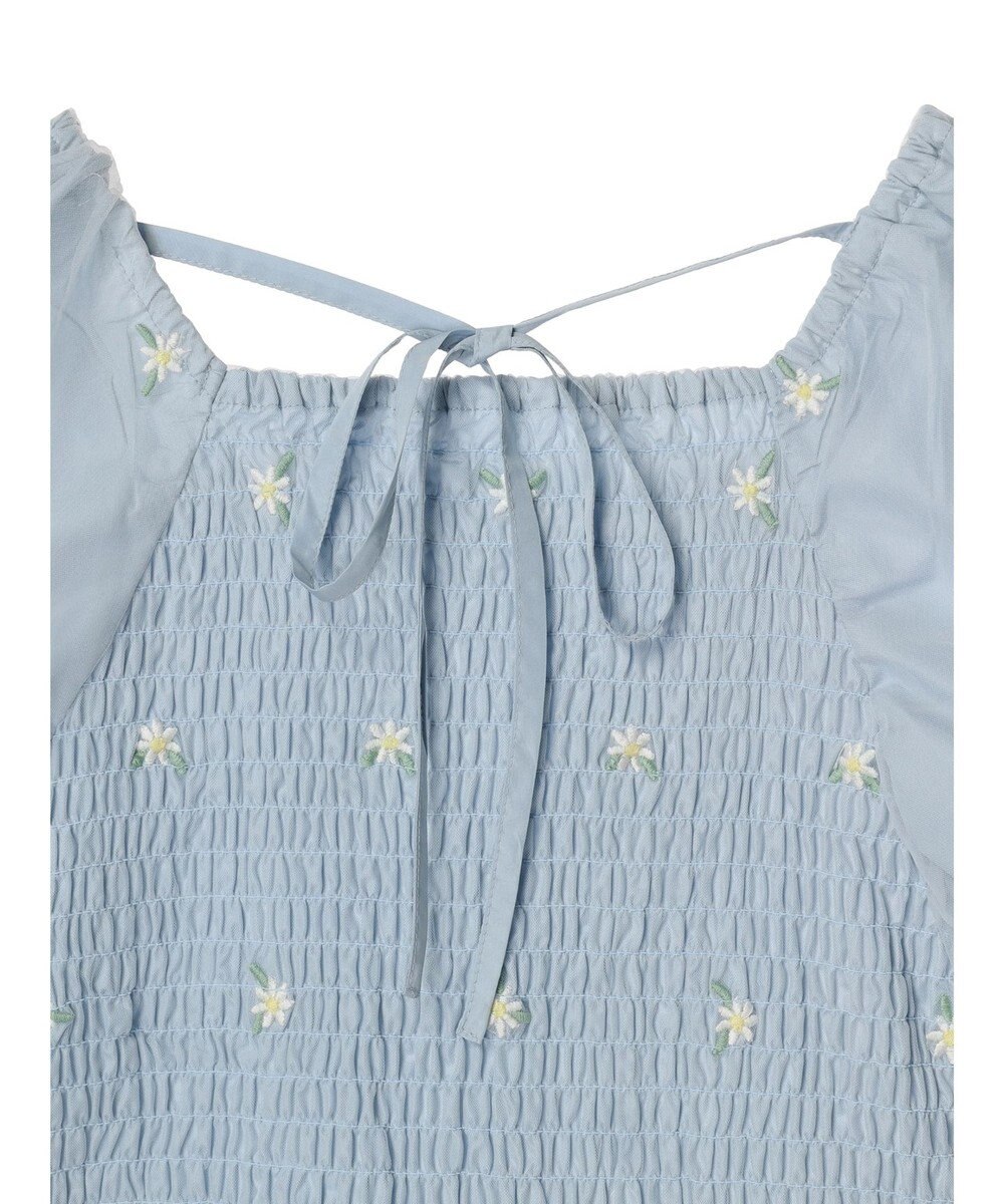 earth music&ecology フラワー刺繍ブラウス 