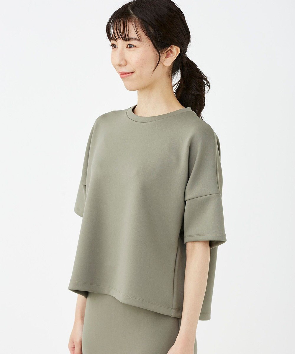 KASHIYAMA 【抗菌繊維】スタイリッシュジャージー トップス 